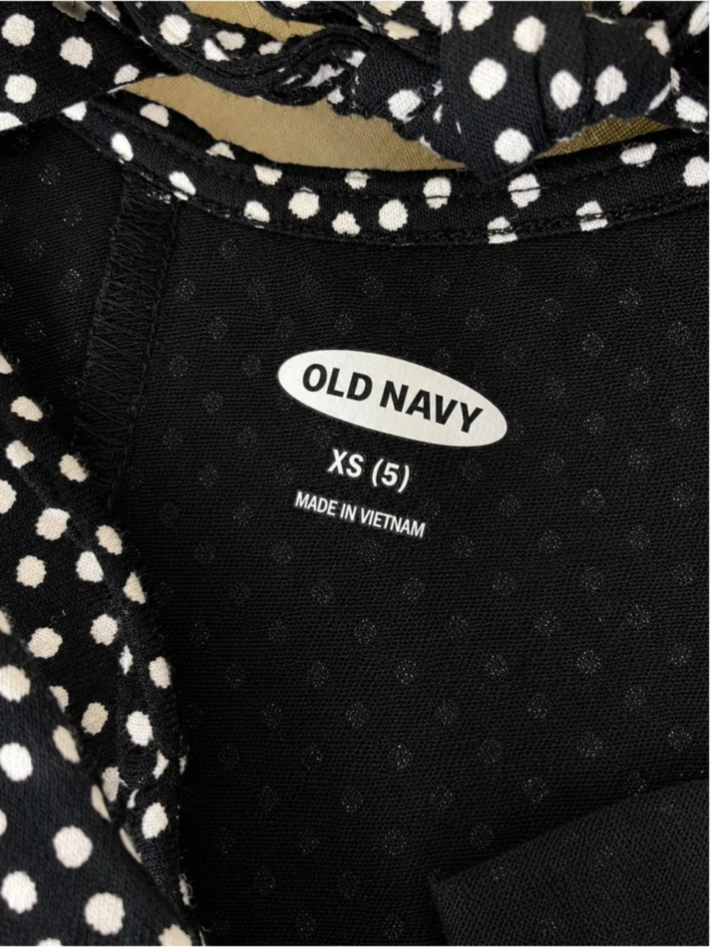 Old Navy Black & White Polka Dot Sleeveless Fit & Flare Tank Dress
